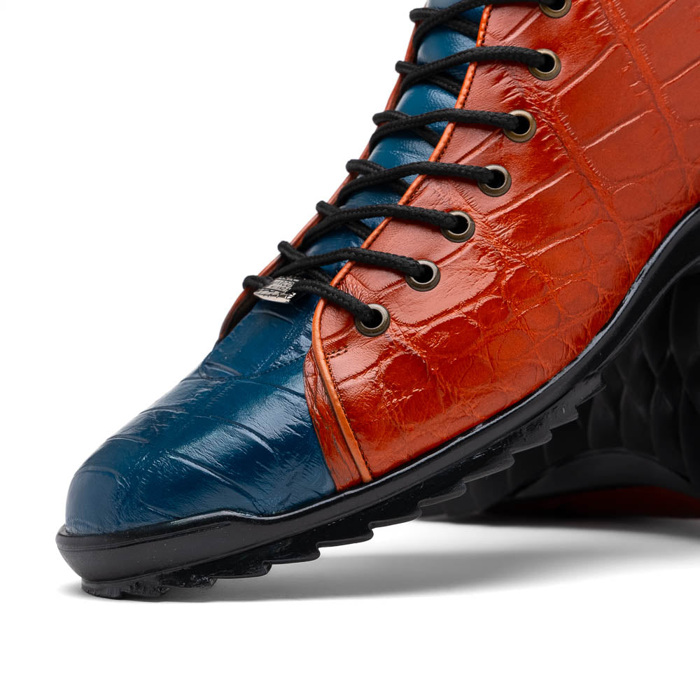 Marco Di Milano Hermond Blue Jeans/Honey Alligator Boots