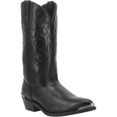 Laredo Men's Atlanta Lizard Print Leather J-Toe Boots - Peanut