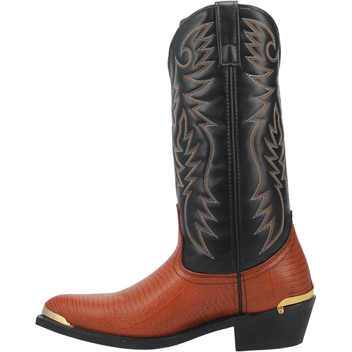 Dan Post Men's Dorsal Genuine Fish Leather Square Toe Boots - Brown