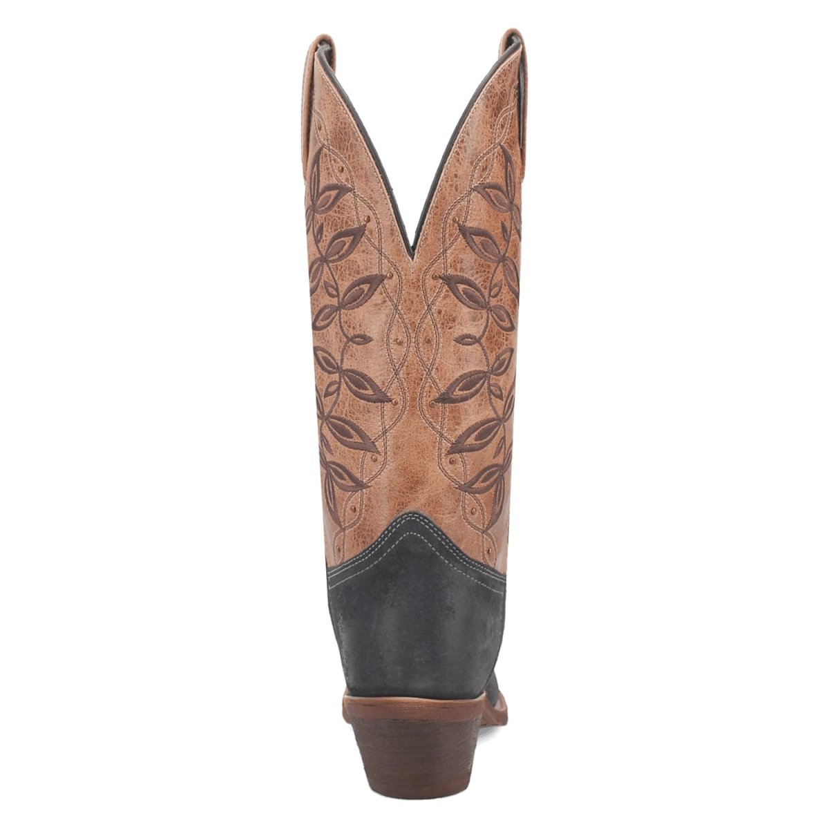 Laredo Women's Kama Snip Toe Leather Boots - Navy/Tan 20009