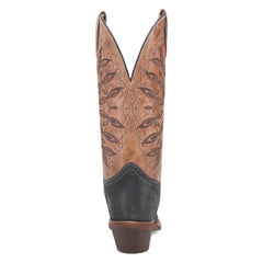 Laredo Women's Kama Snip Toe Leather Boots - Navy/Tan 20009