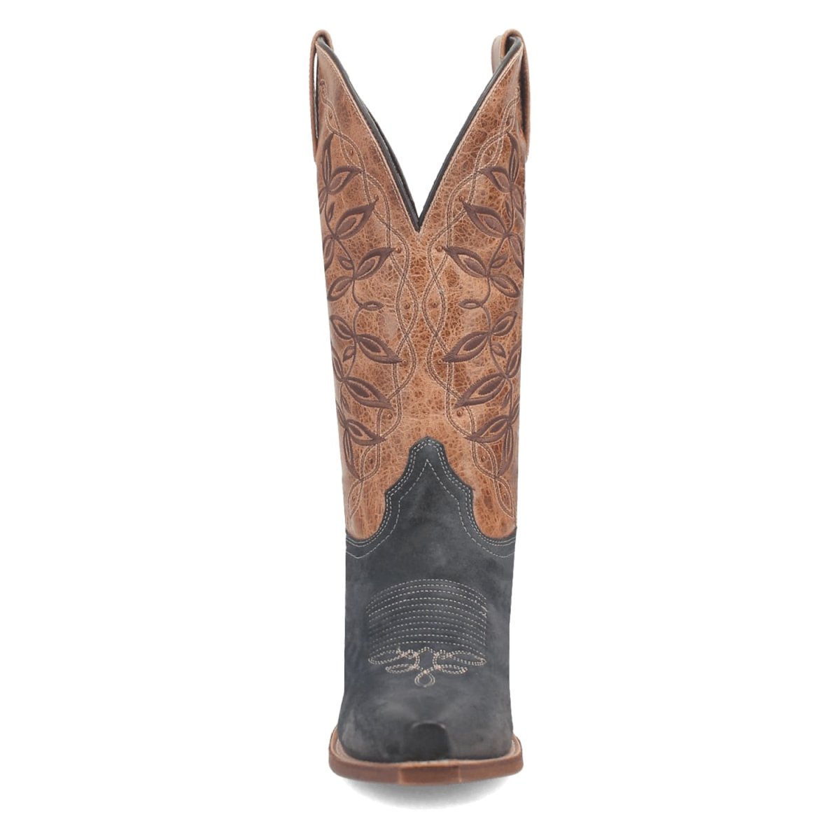 Laredo Women's Kama Snip Toe Leather Boots - Navy/Tan 20009