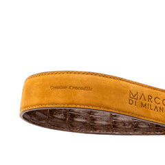 Marco Di Milano Luciano Belt: Cognac Brown Leather Loafer