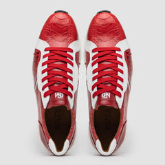 Marco Di Milano Lyon: Red & White Leather Dress Shoe
