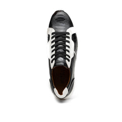 Marco_Di_Milano Lyon Black/White Leather Luxury Shoe