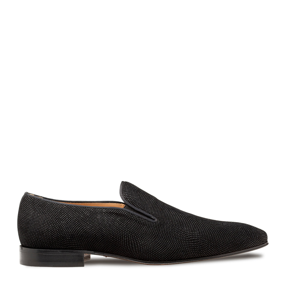 Mezlan Notte Glass Suede Slip-On - Luxury Italian Loafer