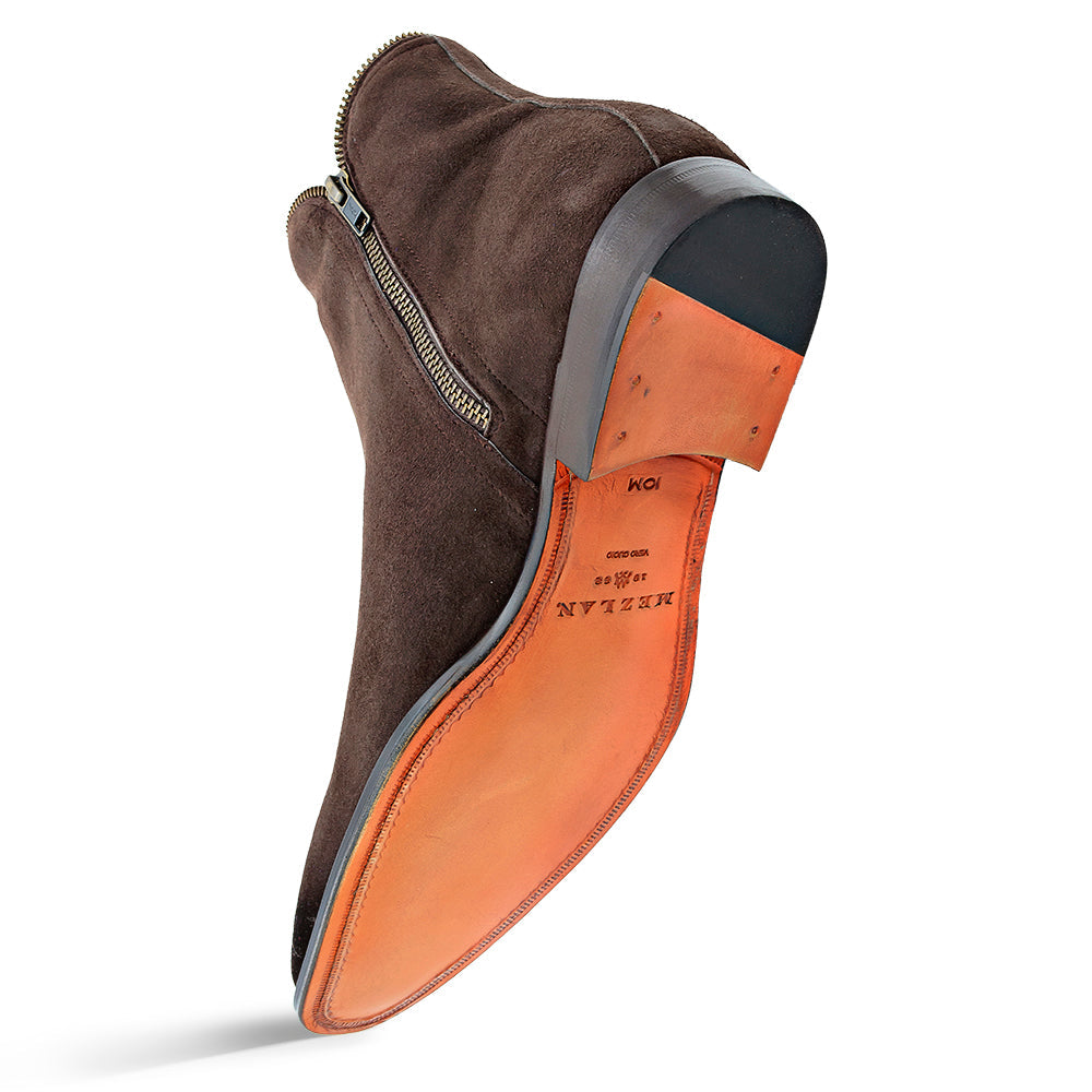 Mezlan Moretti Suede Zip Boot - Luxury Ankle Boot