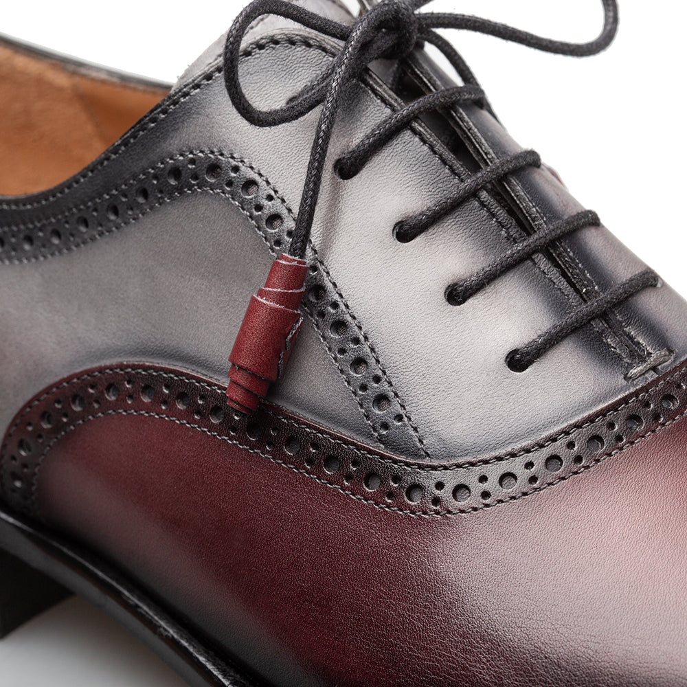 Mezlan Galante Tri-Tone Leather Cap Toe Oxford