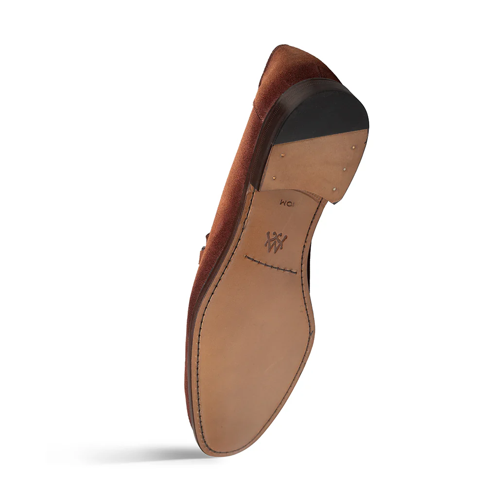 Mens' Sport Antique Suede Loafer By Mezlan Made In Spain Brand