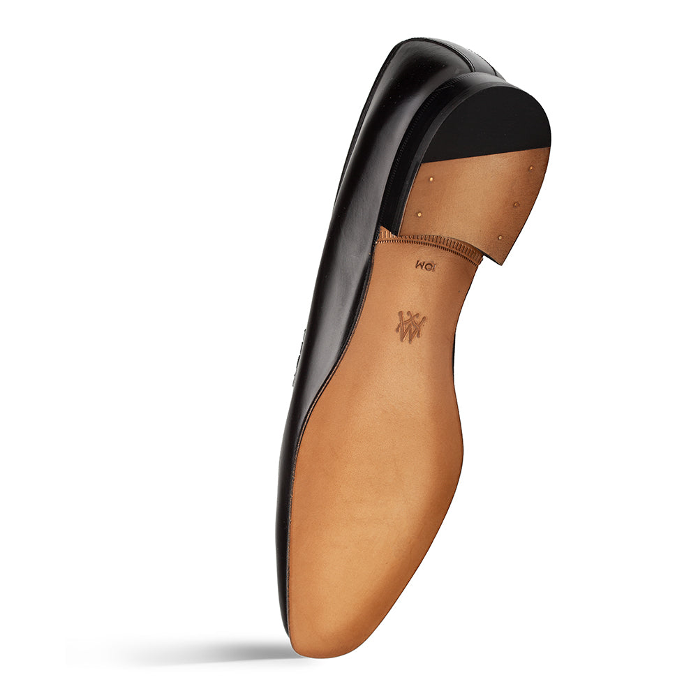 Mezlan Hi-Shine Apron Loafer - Luxury Italian Leather Slip-On