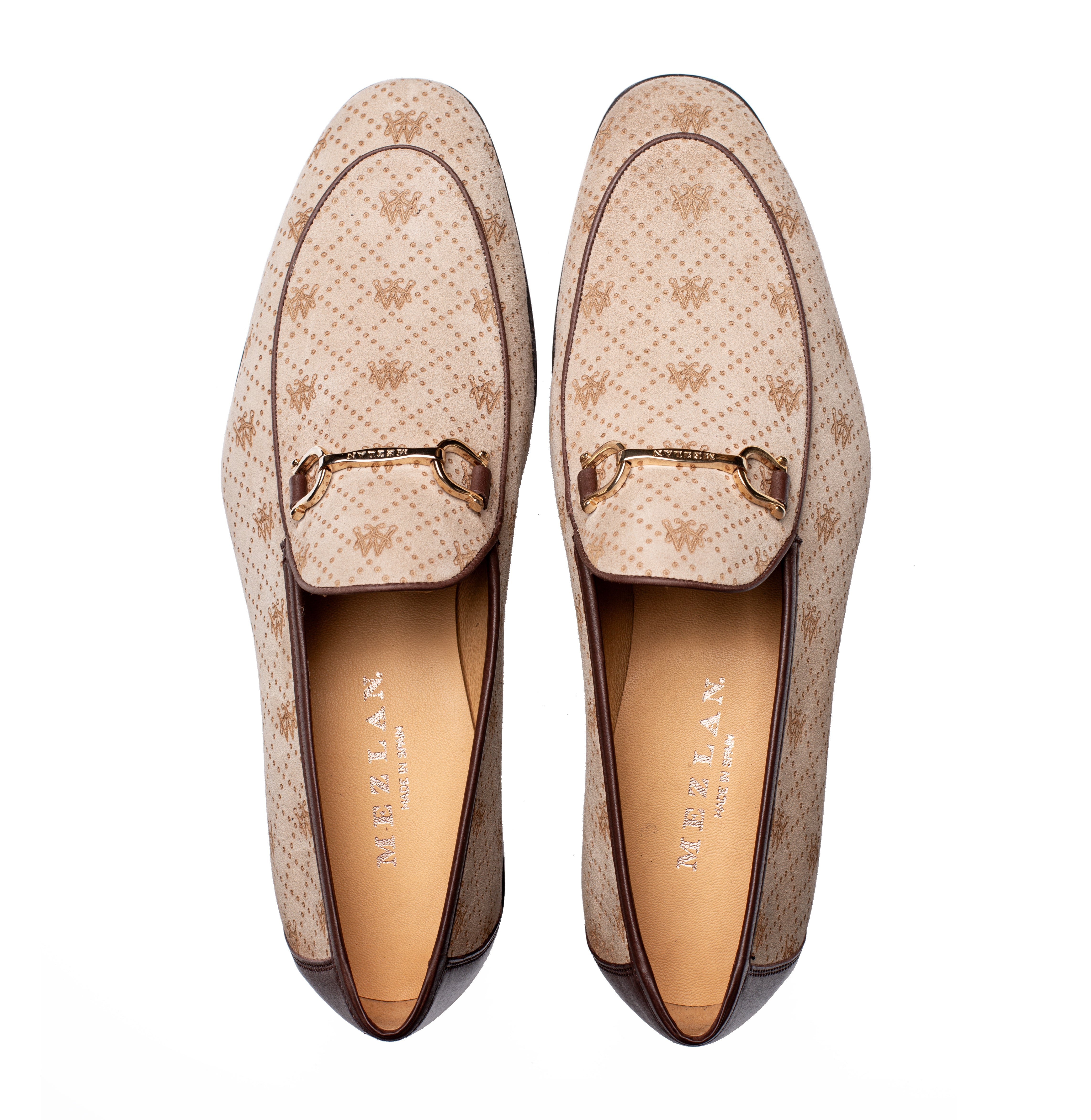 Mezlan Ornament Loafer - Printed Suede Luxury Slip-On