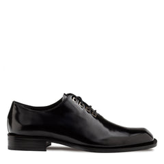 Mezlan Hi-Shine Asymmetric Oxford - Luxury Leather Dress Shoe