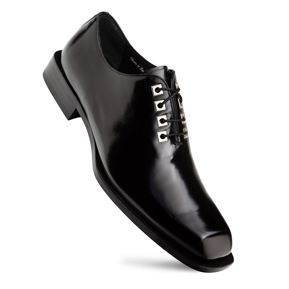 Mezlan Hi-Shine Asymmetric Oxford - Luxury Leather Dress Shoe