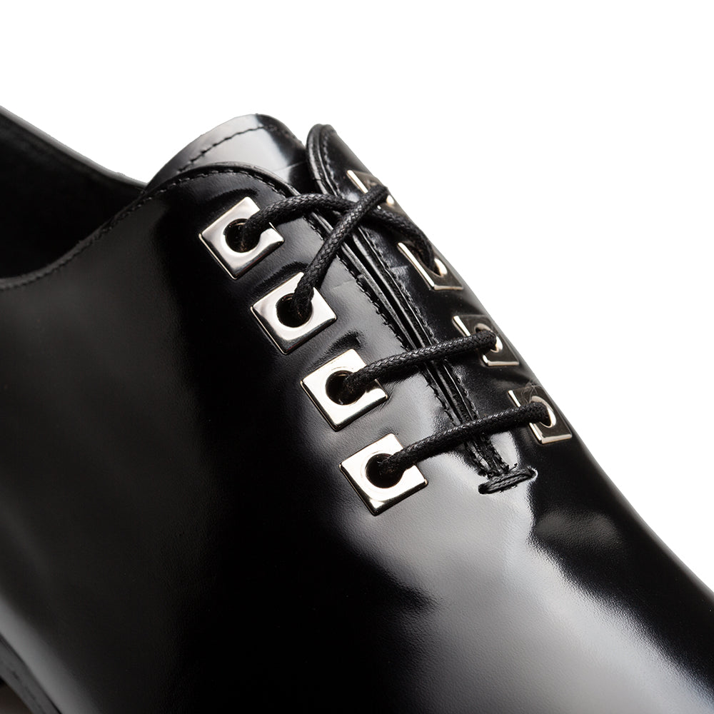 Mezlan Hi-Shine Asymmetric Oxford - Luxury Leather Dress Shoe