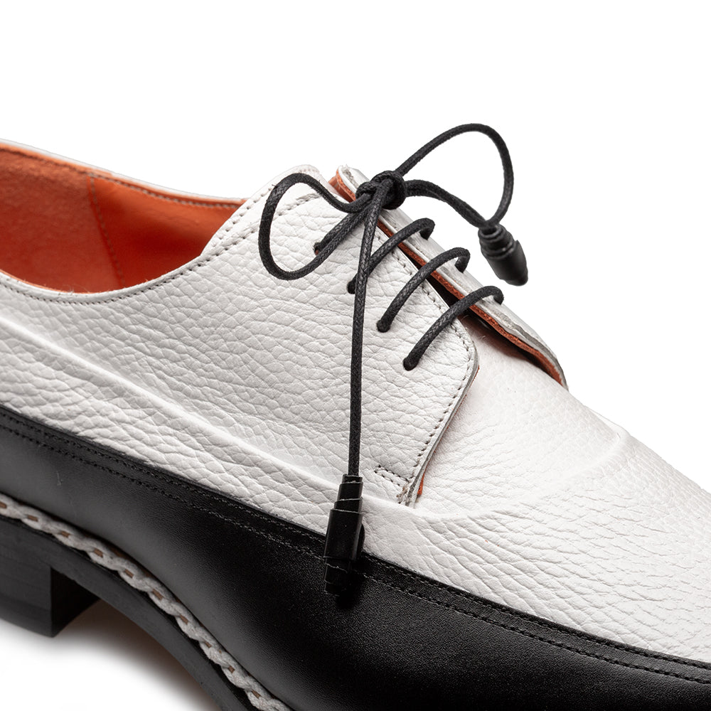 Mezlan Muro Two-Tone Leather Derby - Luxury Crafted Shoe