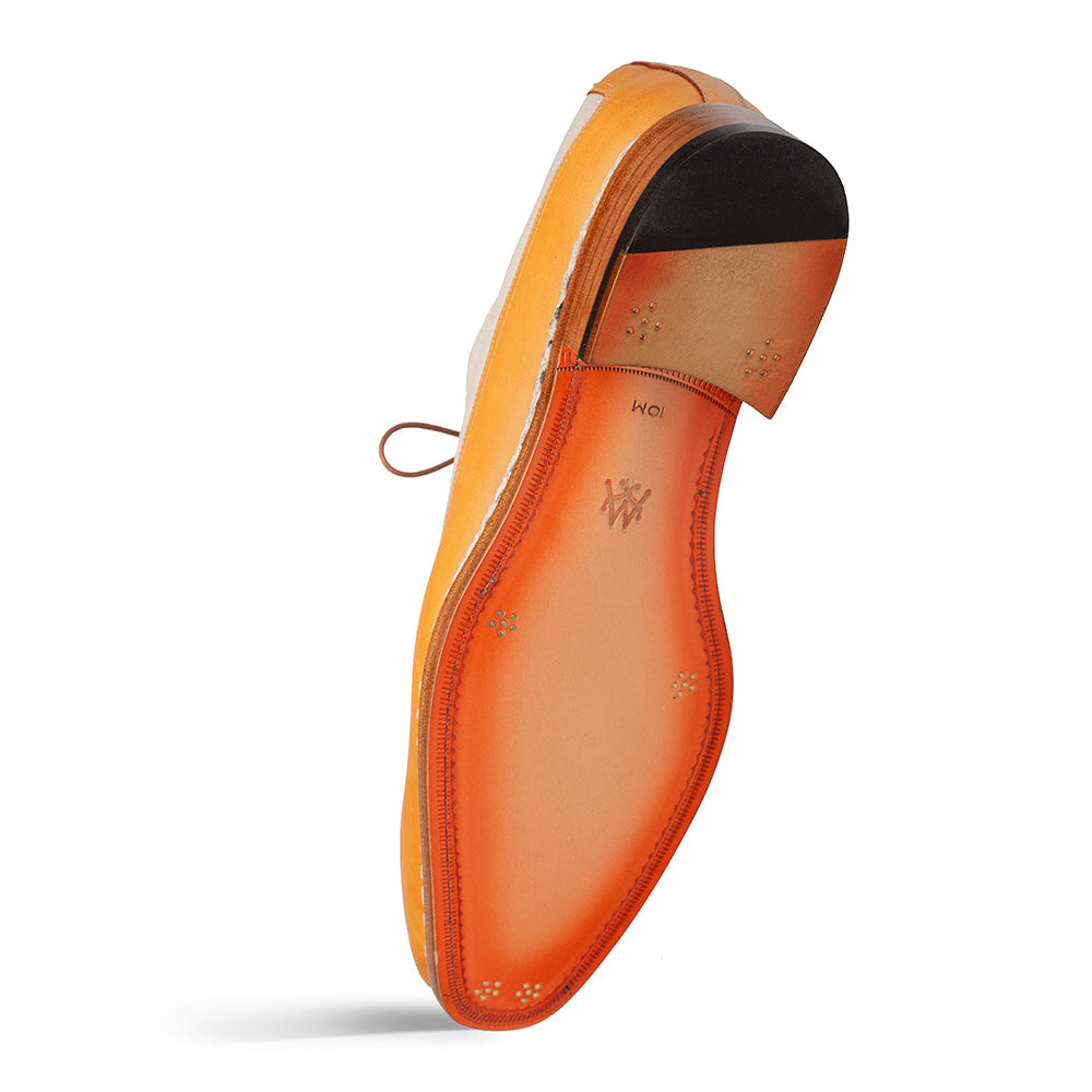 Mezlan Muro Two-Tone Leather Derby - Luxury Crafted Shoe
