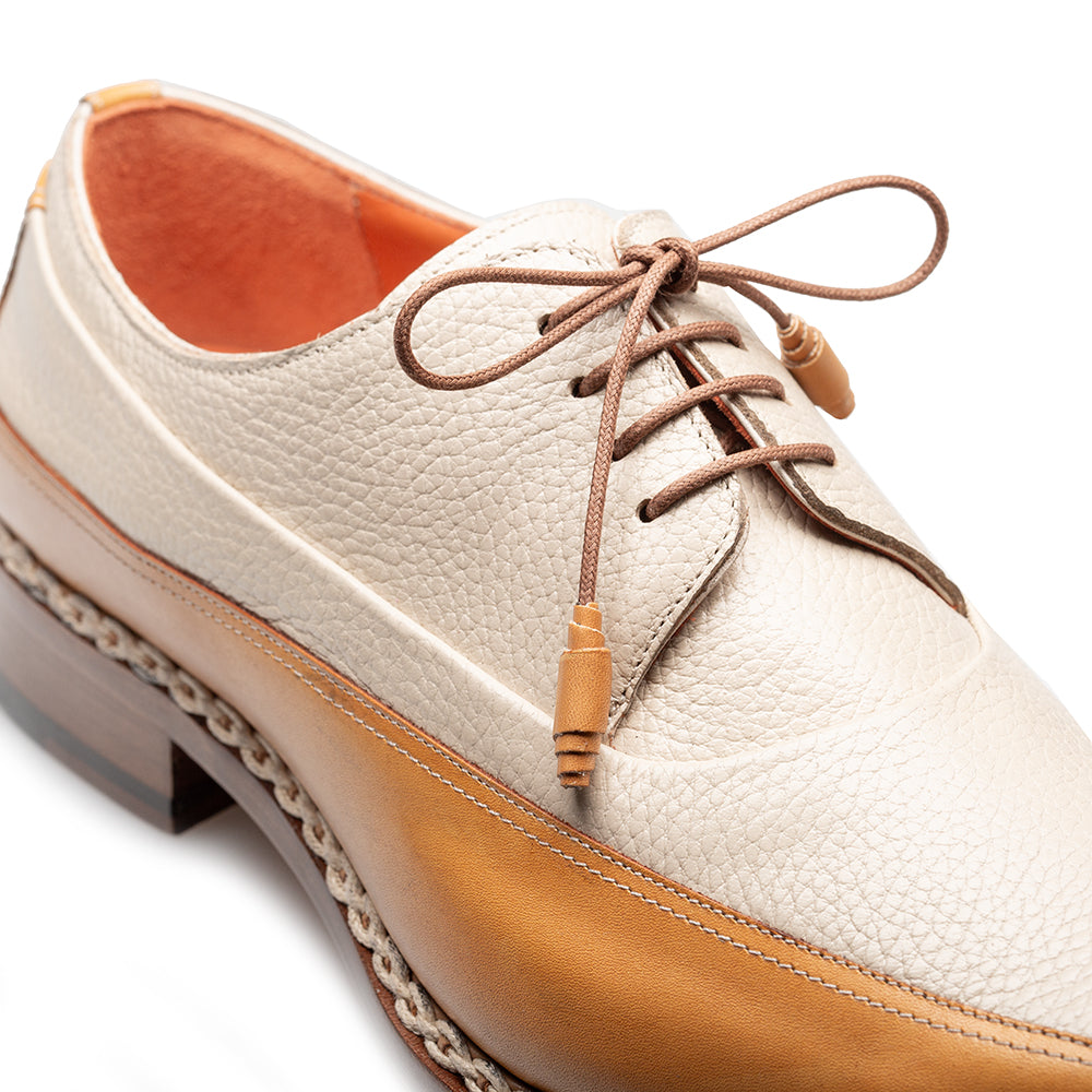 Mezlan Muro Two-Tone Leather Derby - Luxury Crafted Shoe