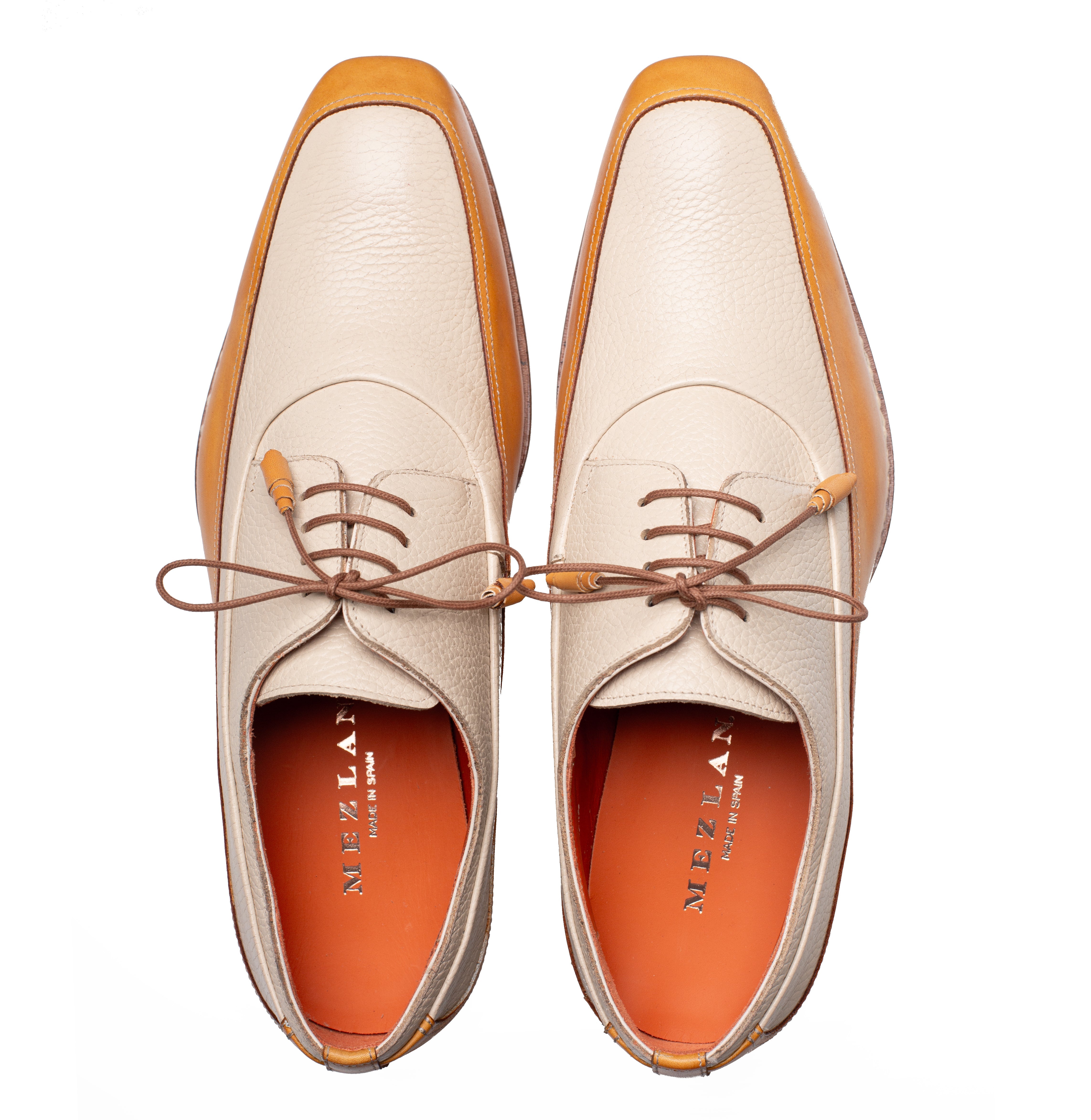 Mezlan Muro Two-Tone Leather Derby - Luxury Crafted Shoe