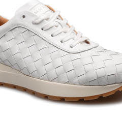 Mezlan Concha Woven Calf Leather Sneaker