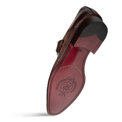 Mezlan Monk Strap - Laser Print Italian Leather Shoe