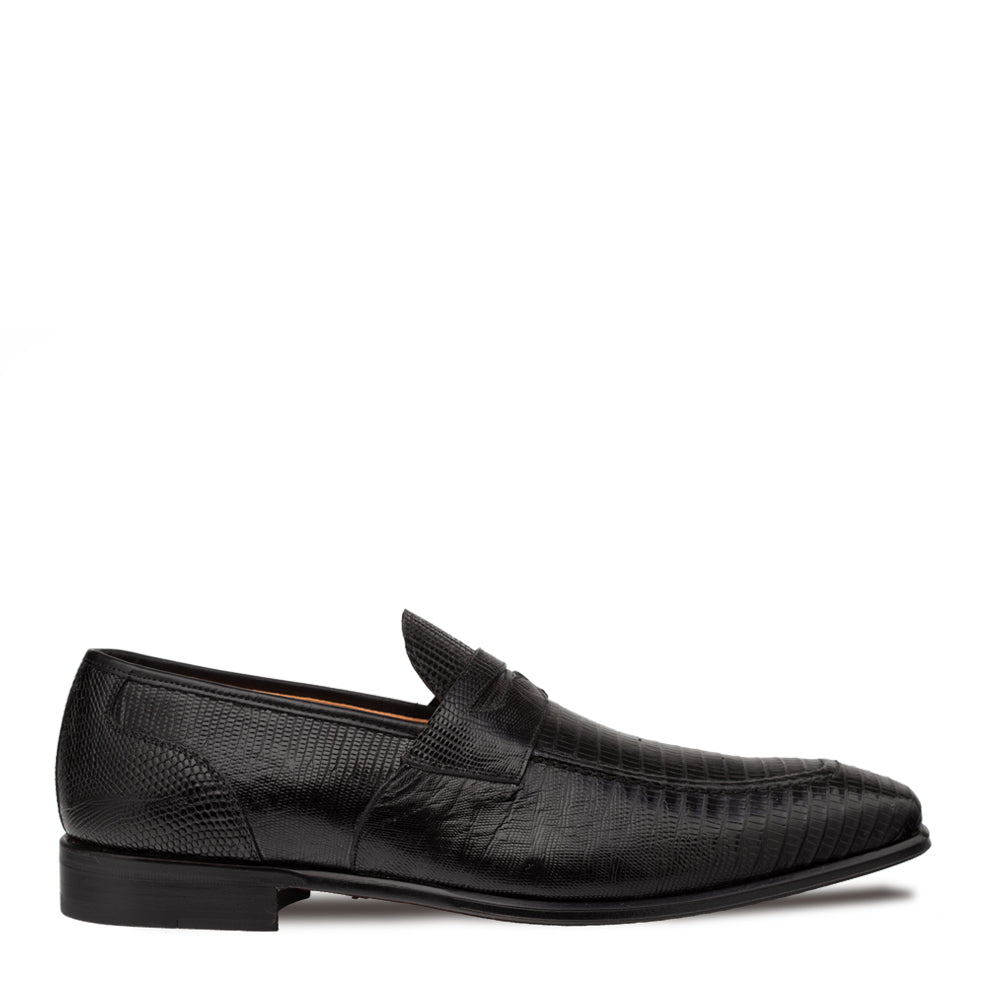 Mezlan Mayor Lizard Penny Loafer - Luxury Men's Dress Shoe