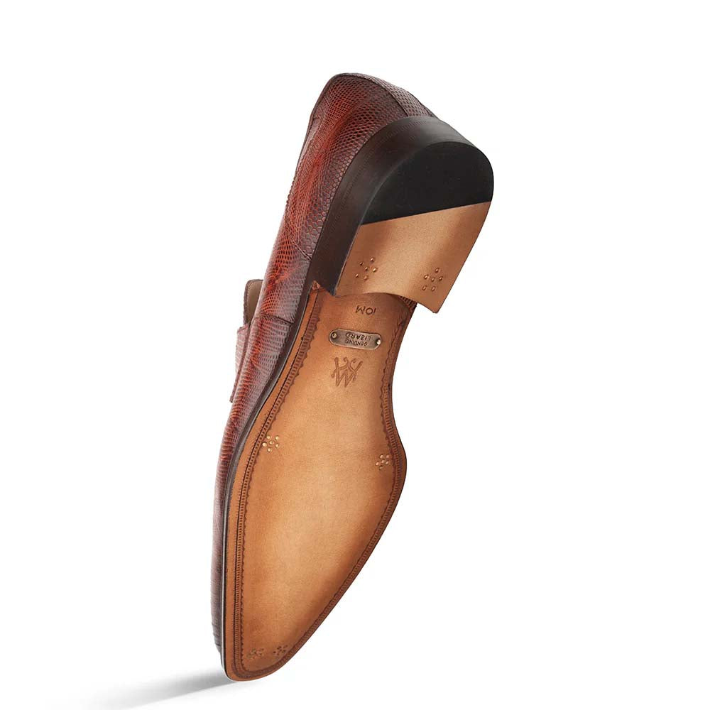 Mezlan Mayor Lizard Penny Loafer