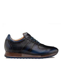 Mezlan Greenwich Sneaker: Calf & Lizard Leather - Luxury Shoe