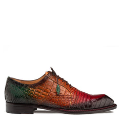 Mezlan Marble Multi-Tone Alligator Oxford Dress Shoe