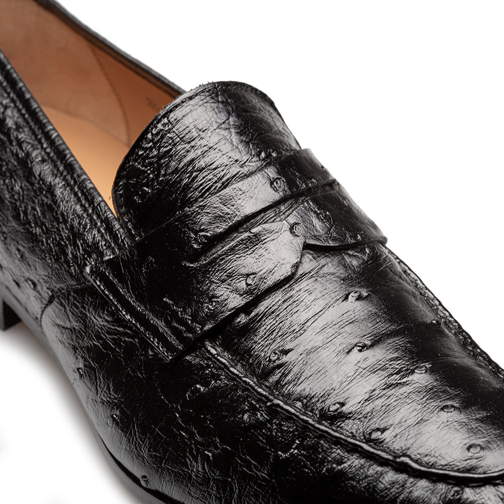 Mezlan Nogales Ostrich Penny Loafer