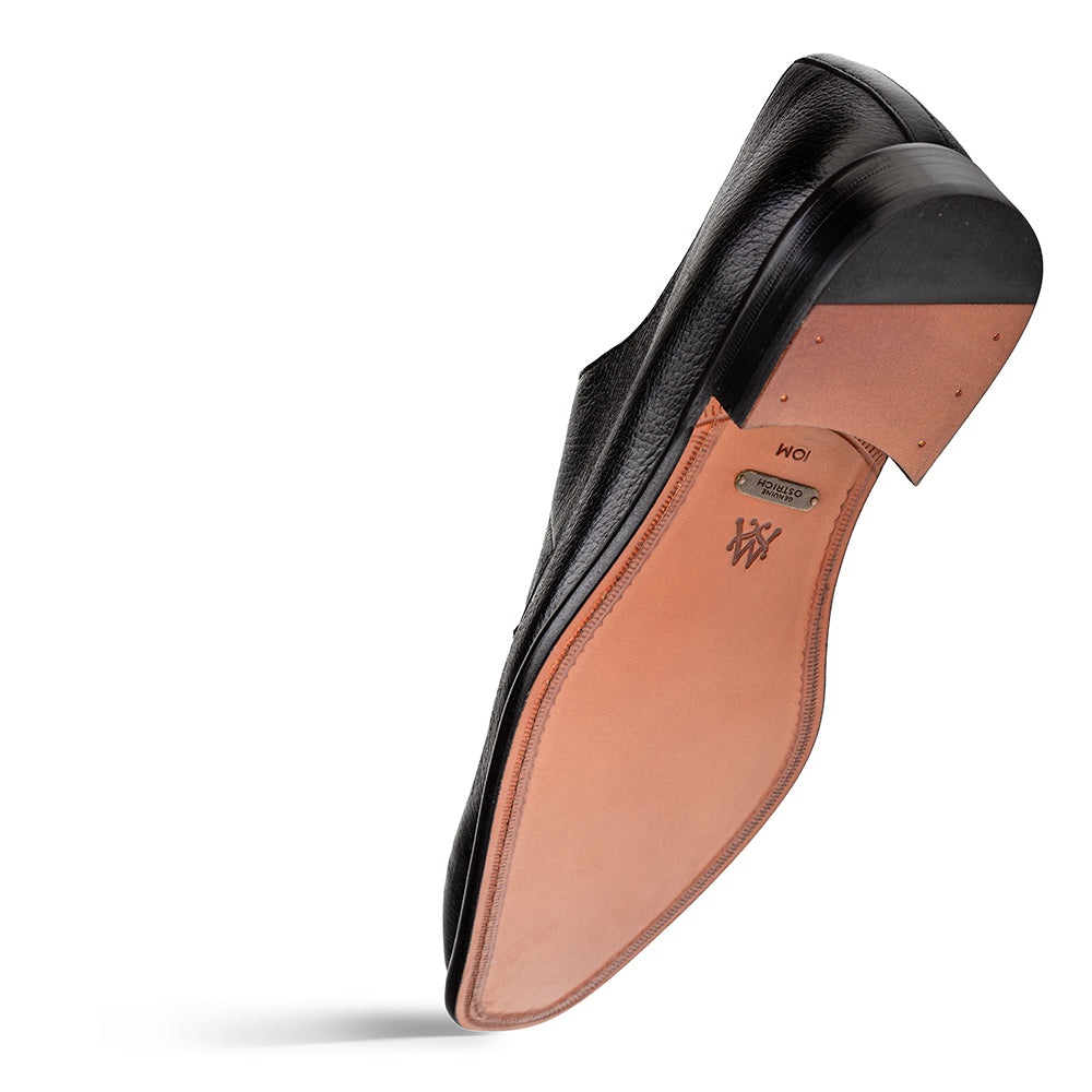 Mezlan Deer & Ostrich Paw Derby - Luxury Leather Shoe