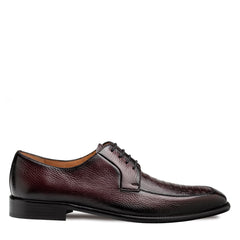 Mezlan Deer & Ostrich Paw Derby - Luxury Leather Shoe