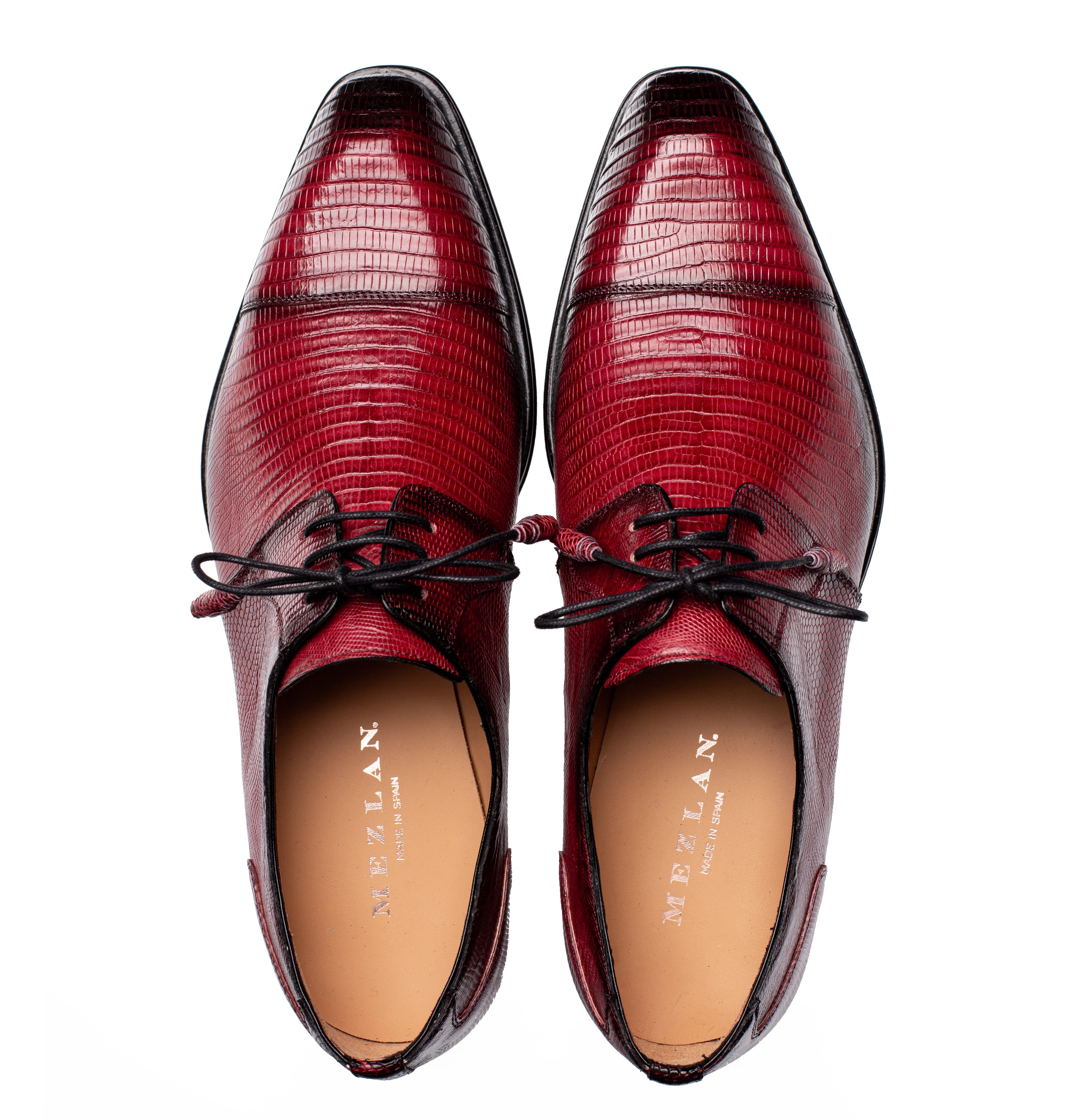 Mezlan Lizard Cap Toe Derby - Luxury Men's Dress Shoe