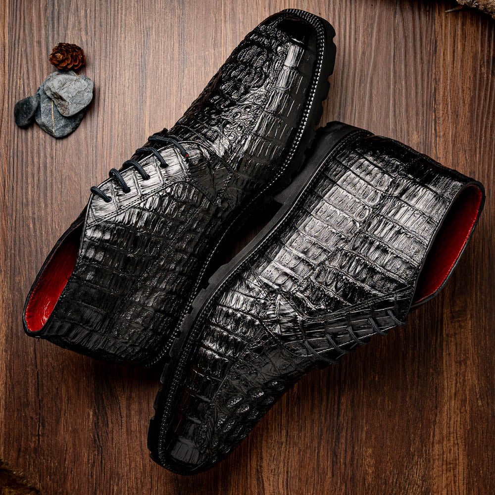 Marco Di Milano Martinelli Black Leather Dress Shoe