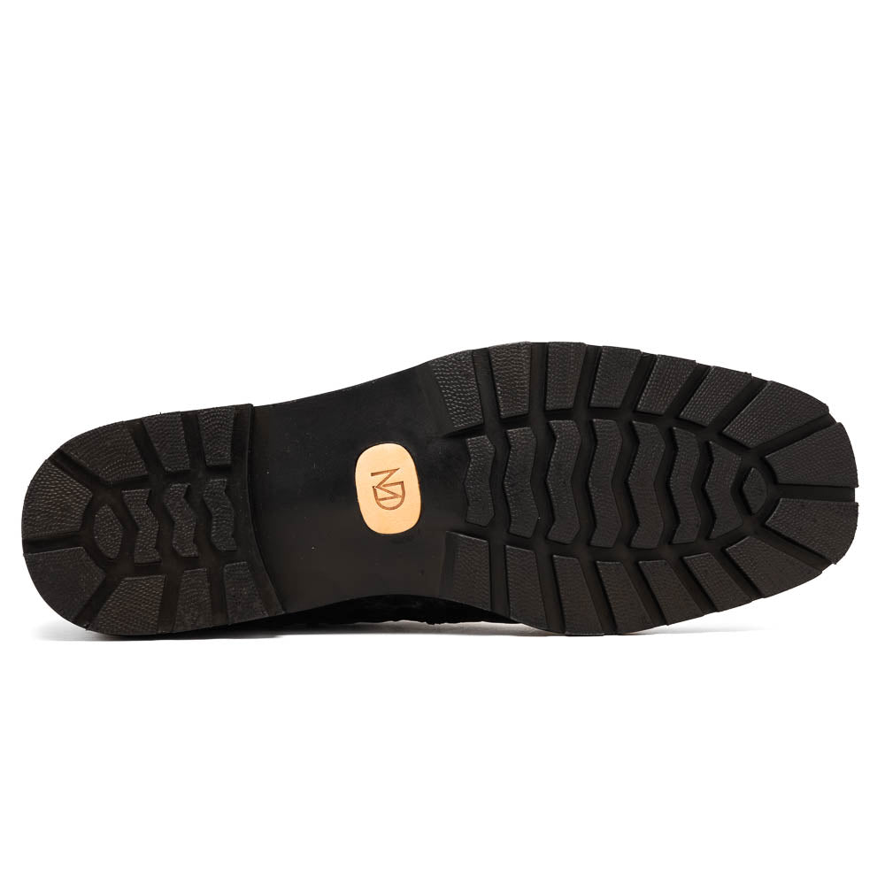 Marco Di Milano Martinelli Caiman Crocodile Chukka Boots Black
