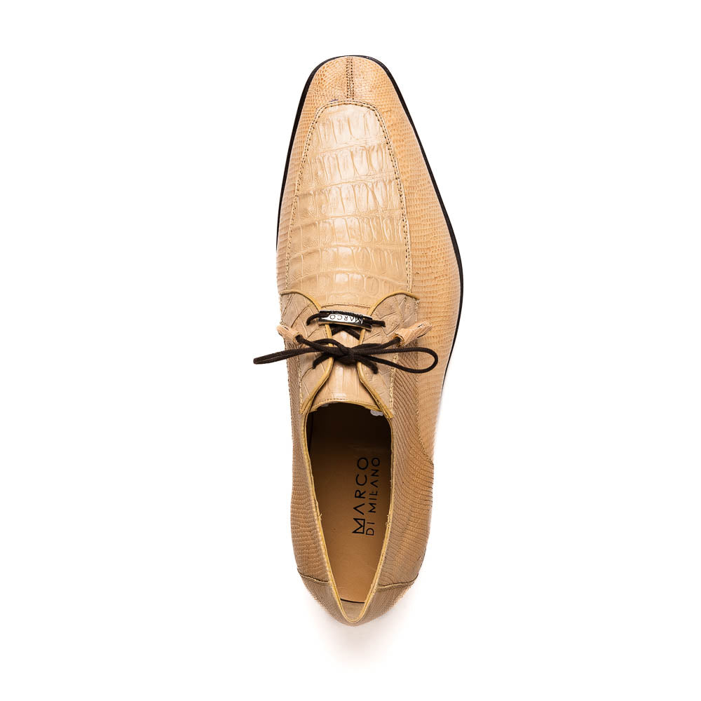 Marco Di Milano Merida Orix Lizard & Caiman Crocodile  Oxfords Shoes
