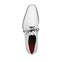 Genuine Caiman & Lizard White Shoe