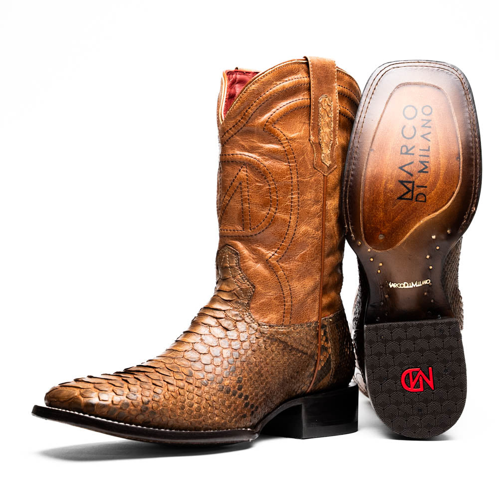 Marco Di Milano Missouri Cognac Leather Dress Shoe