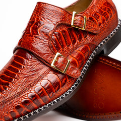 Marco Di Milano Napoli Rustic Cognac Leather Shoes