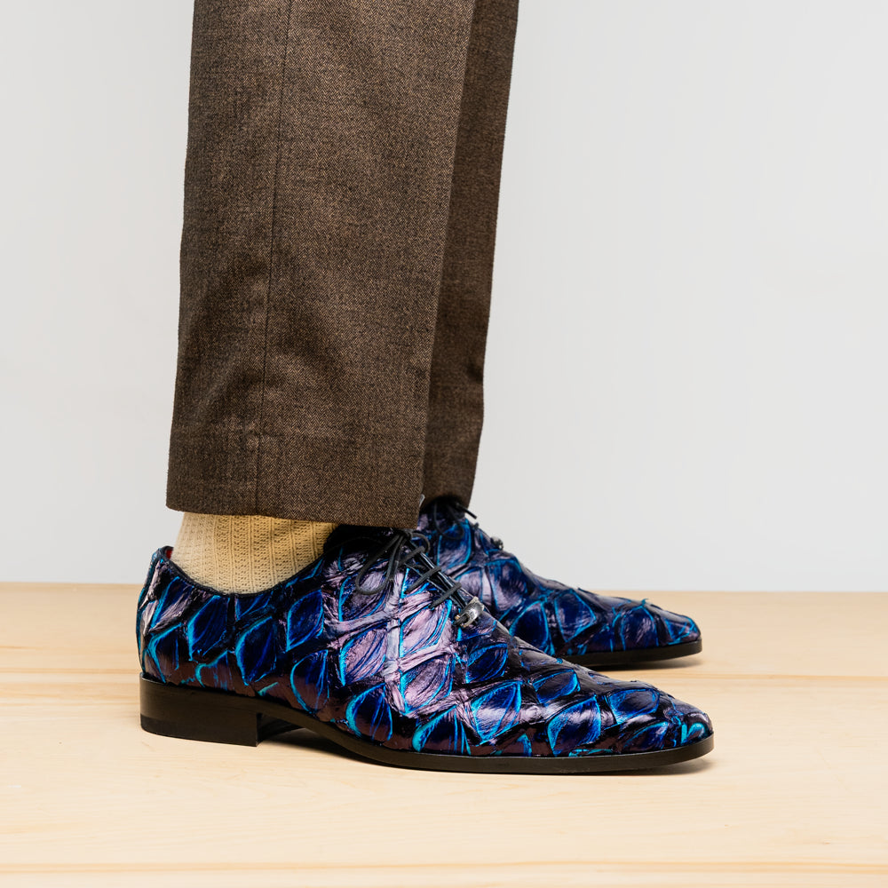 Marco Di Milano Olivieri - Royal Blue Leather Dress Shoe