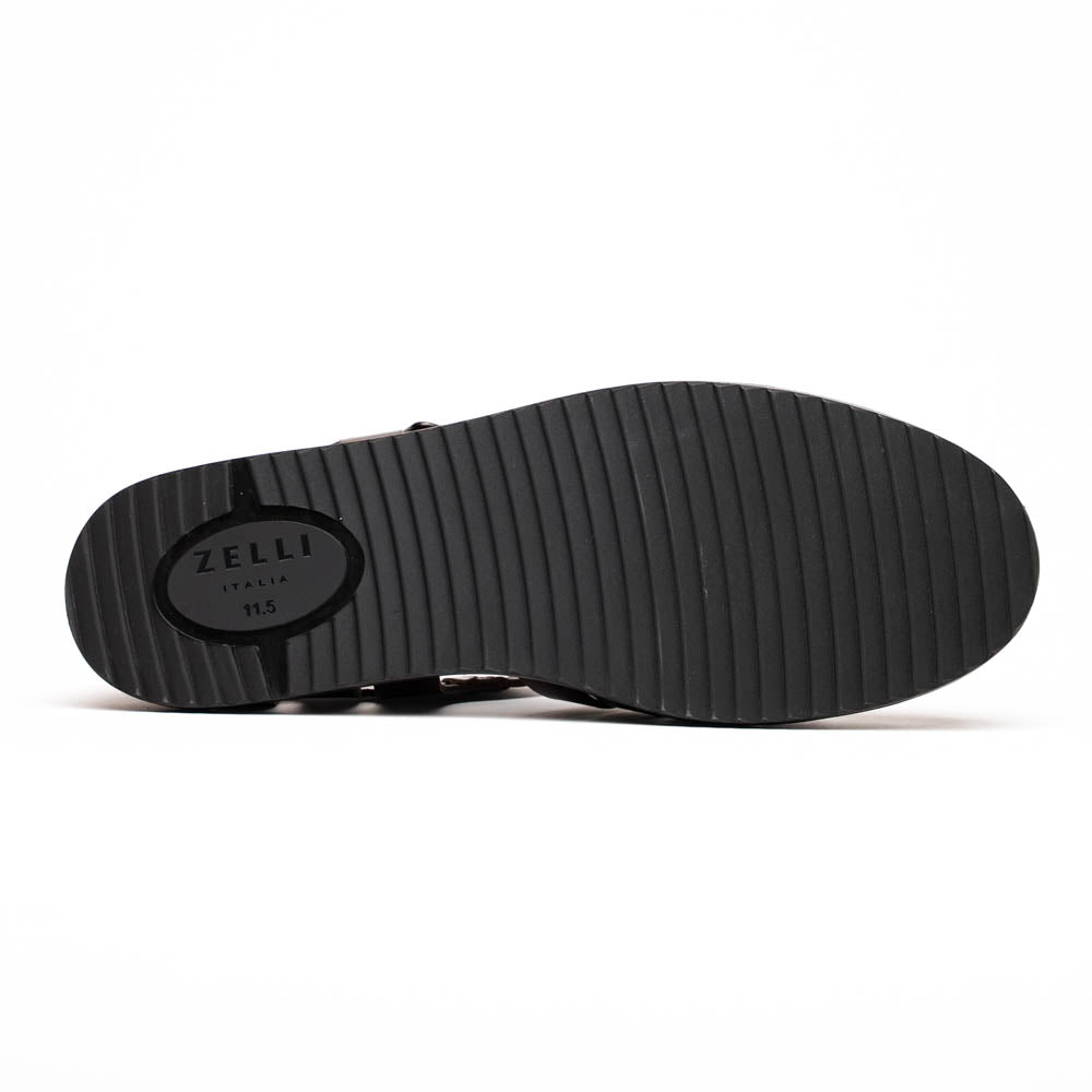 Zelli Pesca Woven Calfskin Fisherman Sandal in Brown