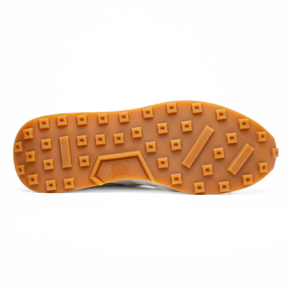 Zelli Roxi Italian Suede and Calfskin Luxury Sneaker in White