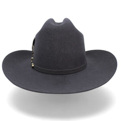 Texana Carin Leon Oficial Gris Oxford con Pluma de Plata