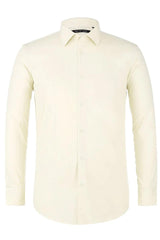 Verno Men's Classic Fit Spread Collar Dress Shirt in Red - USA Men's Outlet