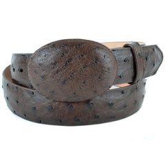 Men's Wild West Ostrich Skin Cowboy Belt 2C110307