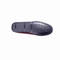 Zelli Monza Suede & Caiman Crocodile Driving Loafers in Nicotine